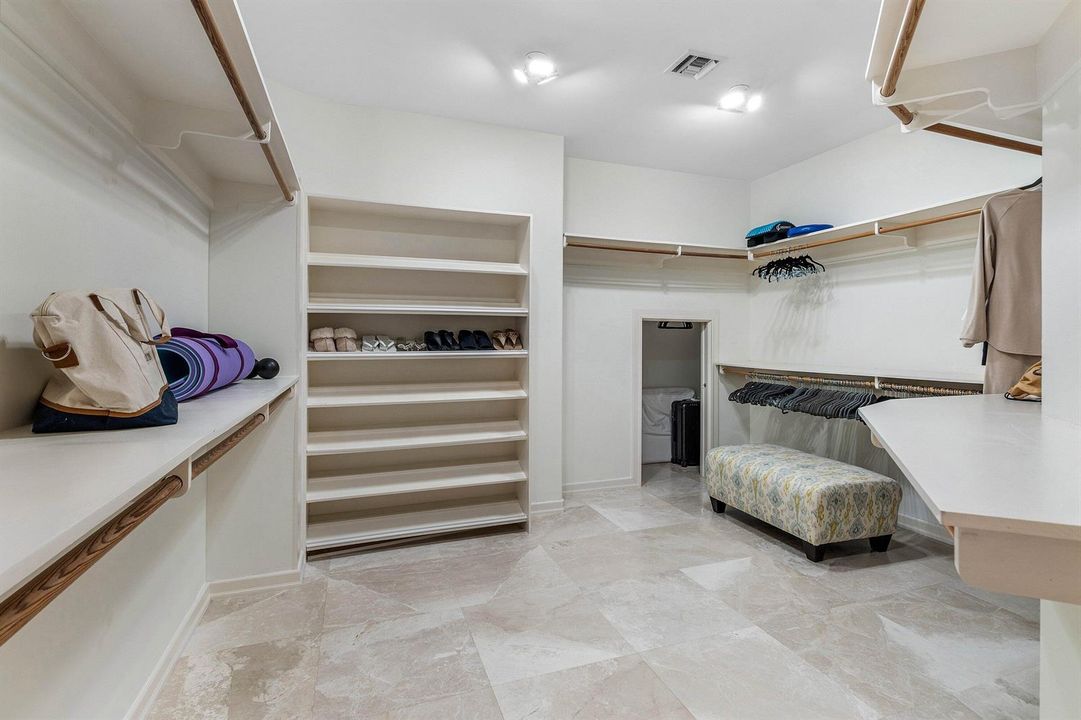 Primary walk-in closet