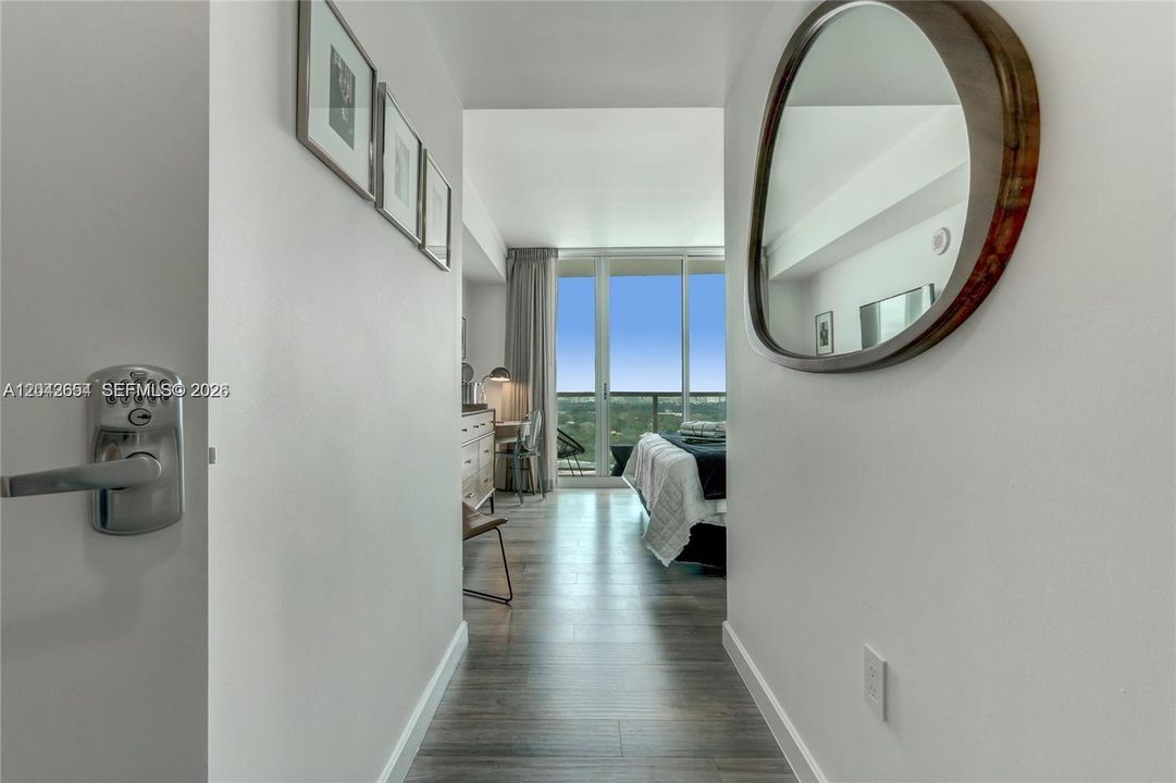 corridor entry to second room