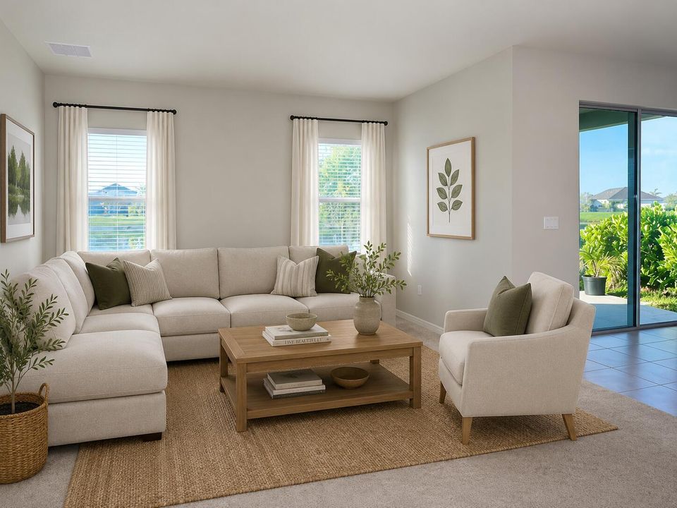 Living room Staged