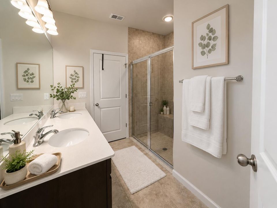 Master Bathroom Staged