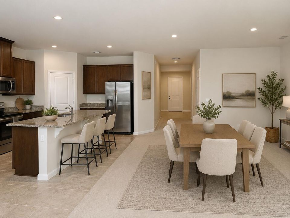 Open Kitchen Staged