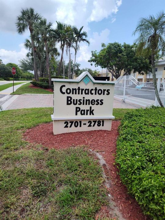 Contractors Business Park Front Entrance