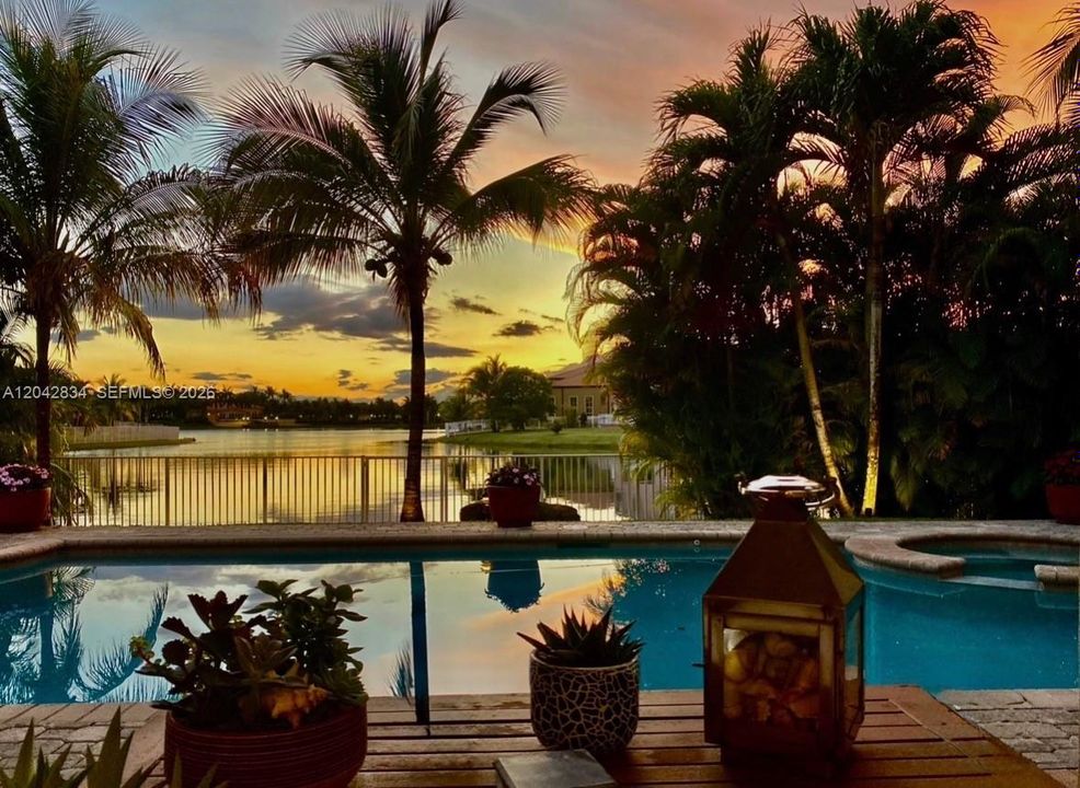 Sunset Pool and Lake View