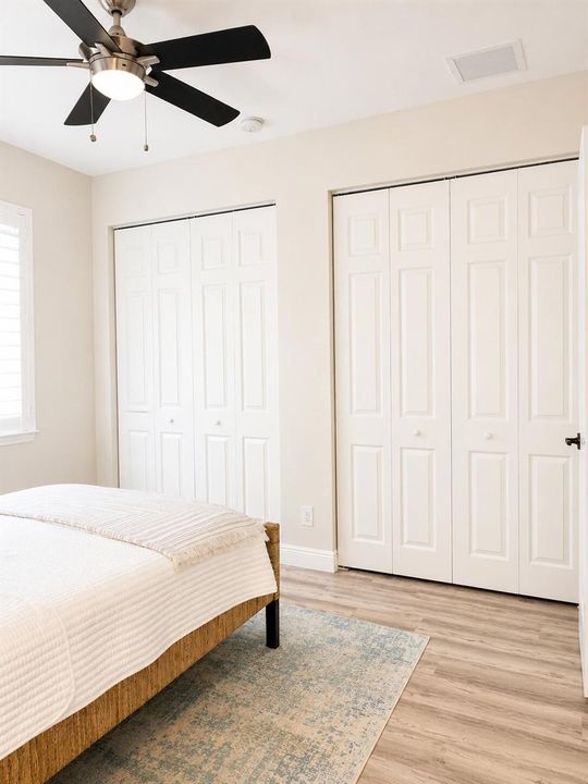 2200 MB Guest Bedroom Spacious Closets