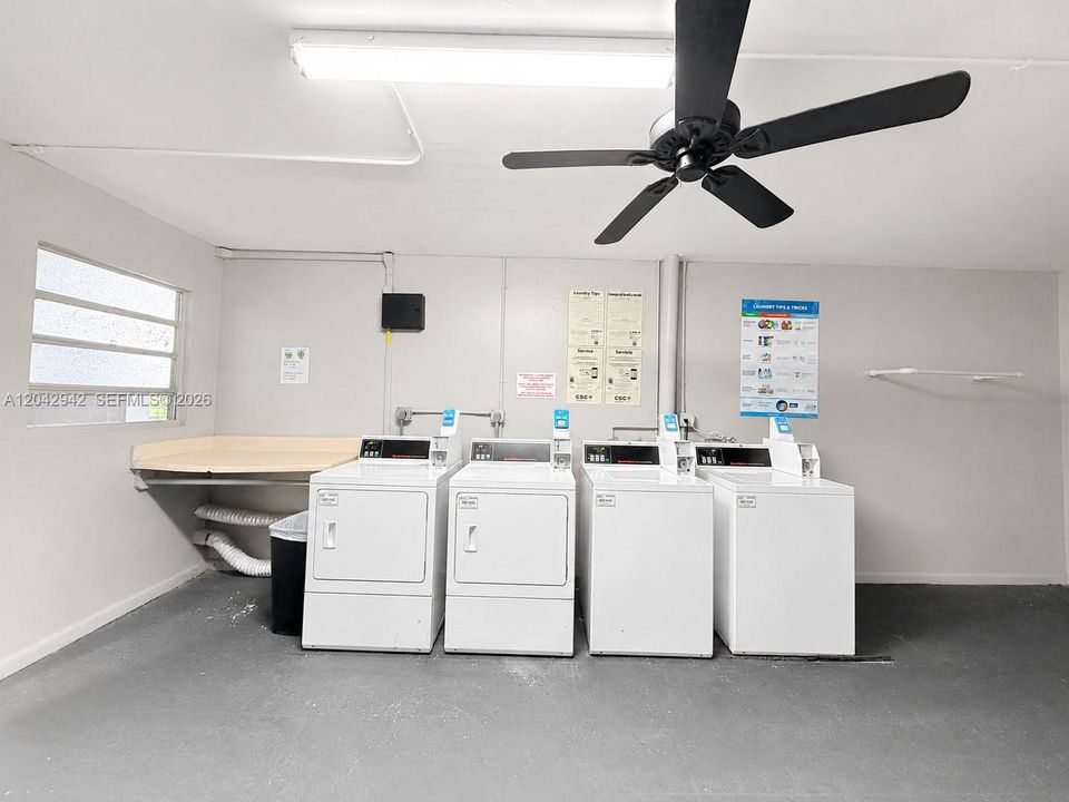 Laundry room near the unit