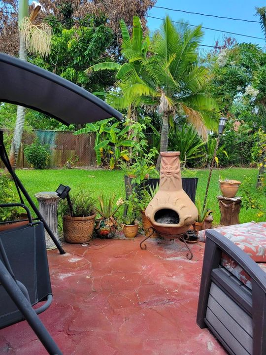 Patio area outside of Pool