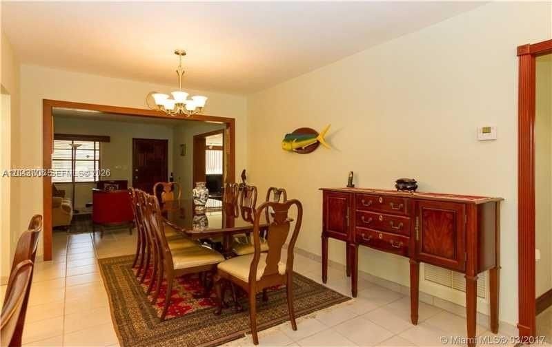 Dinning room table view