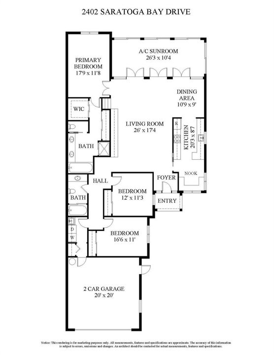 2402 SARATOGA BAY DRIVE Floorplan