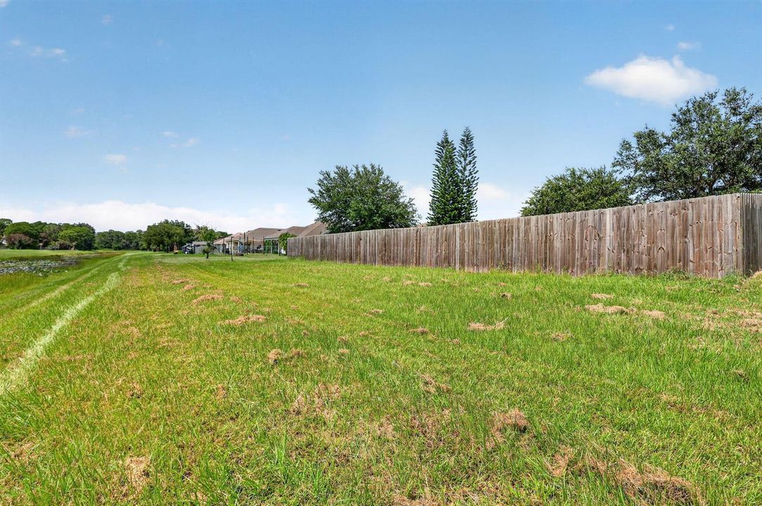 Area Behind Fence