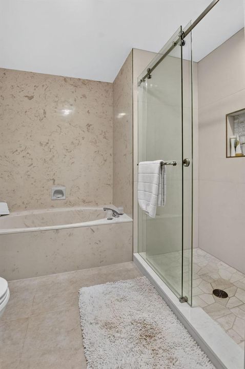 Master shower