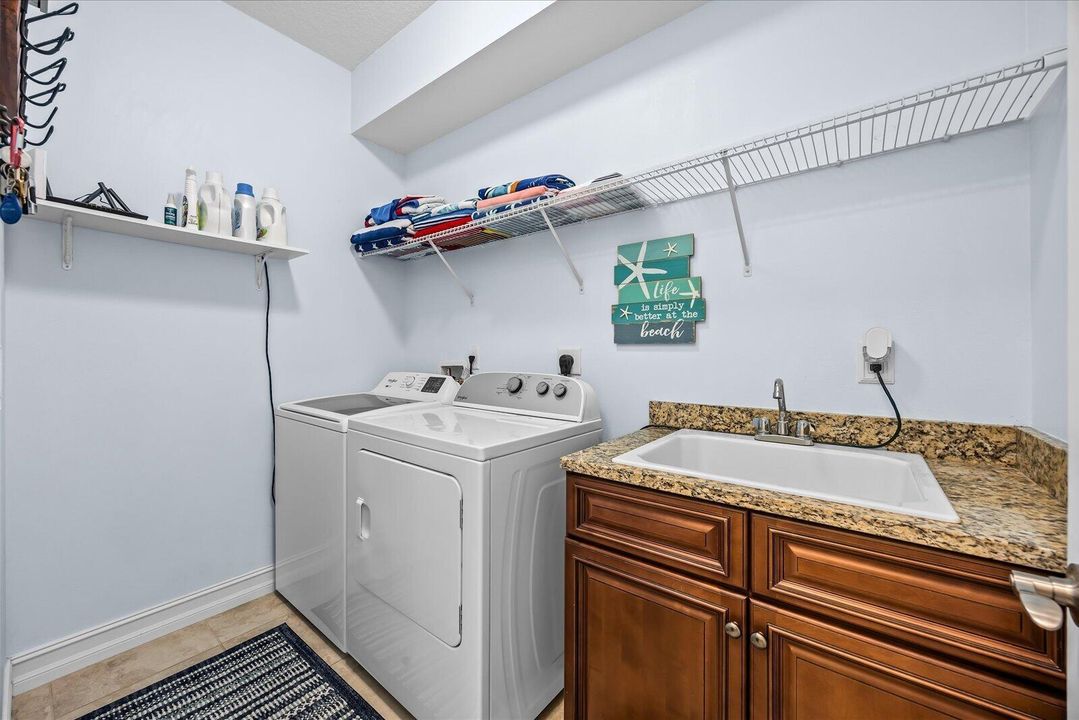 Laundry Room with Utility Sink