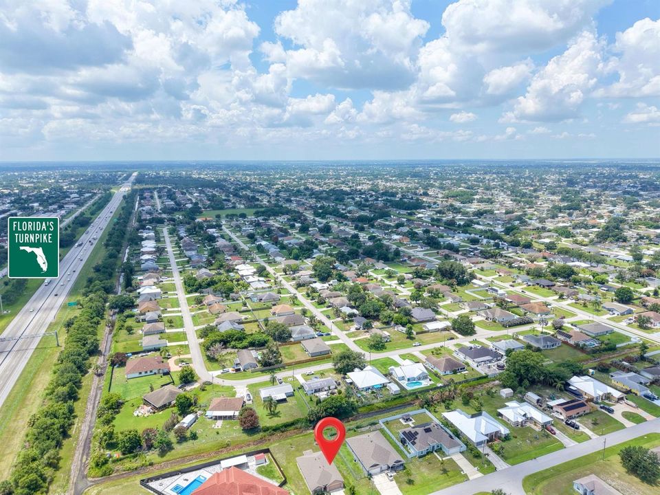 Panoramic to South