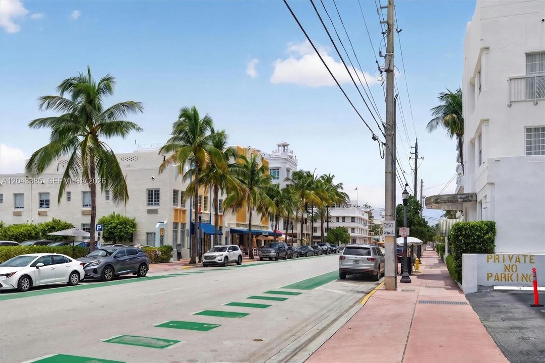 On famous Ocean Drive