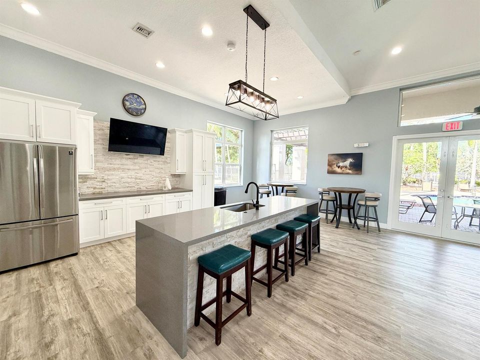 kitchen in clubhouse