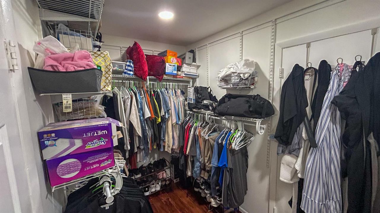 Primary closet