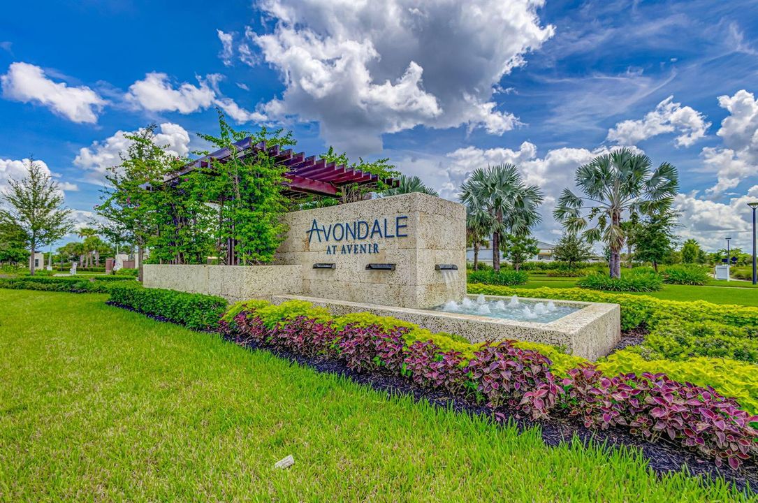 Entrance to Avondale at Avenir