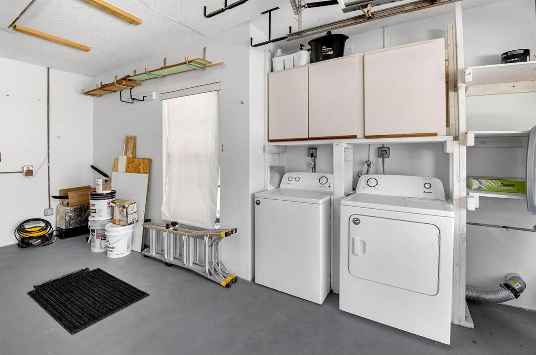 Laundry in Garage