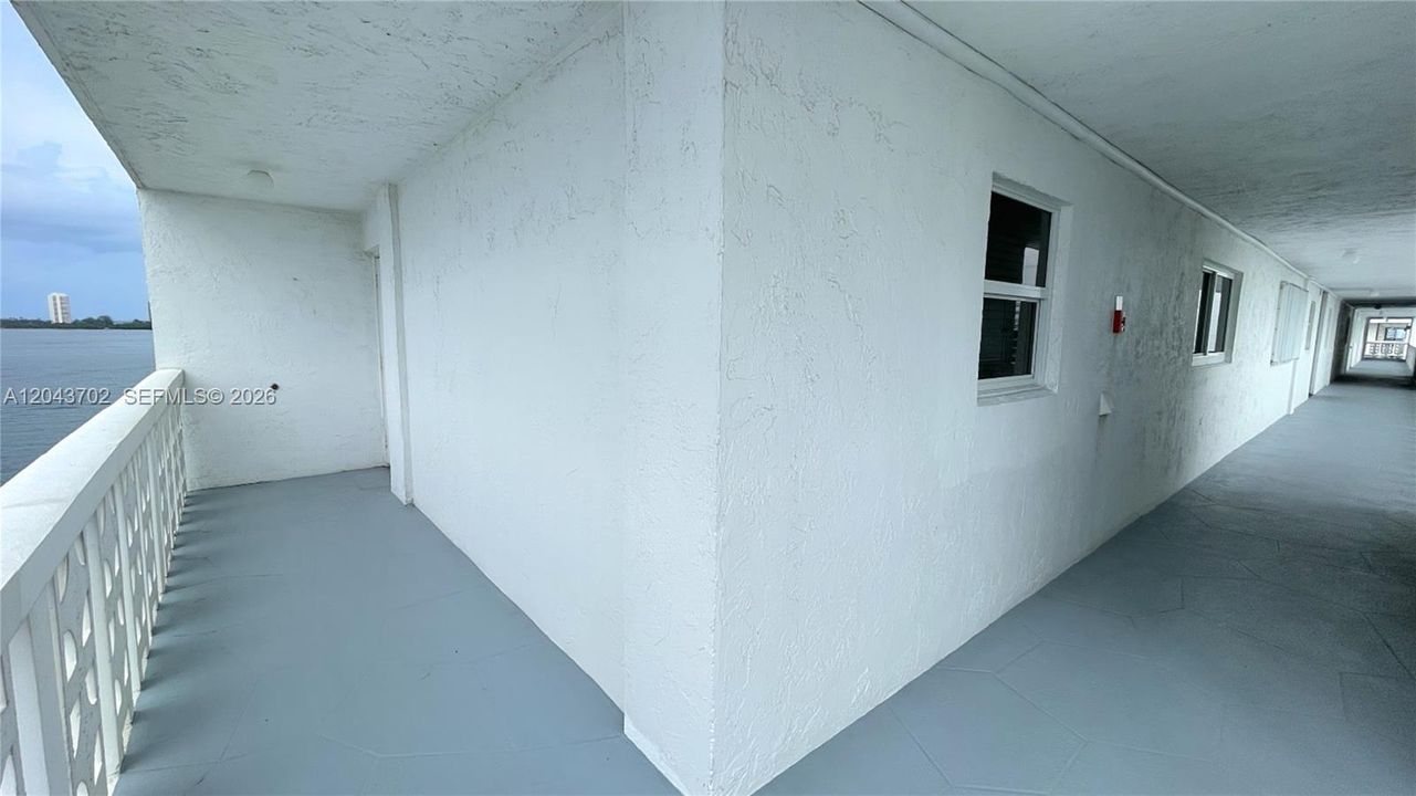 Corner location of unit. Enhanced photo.