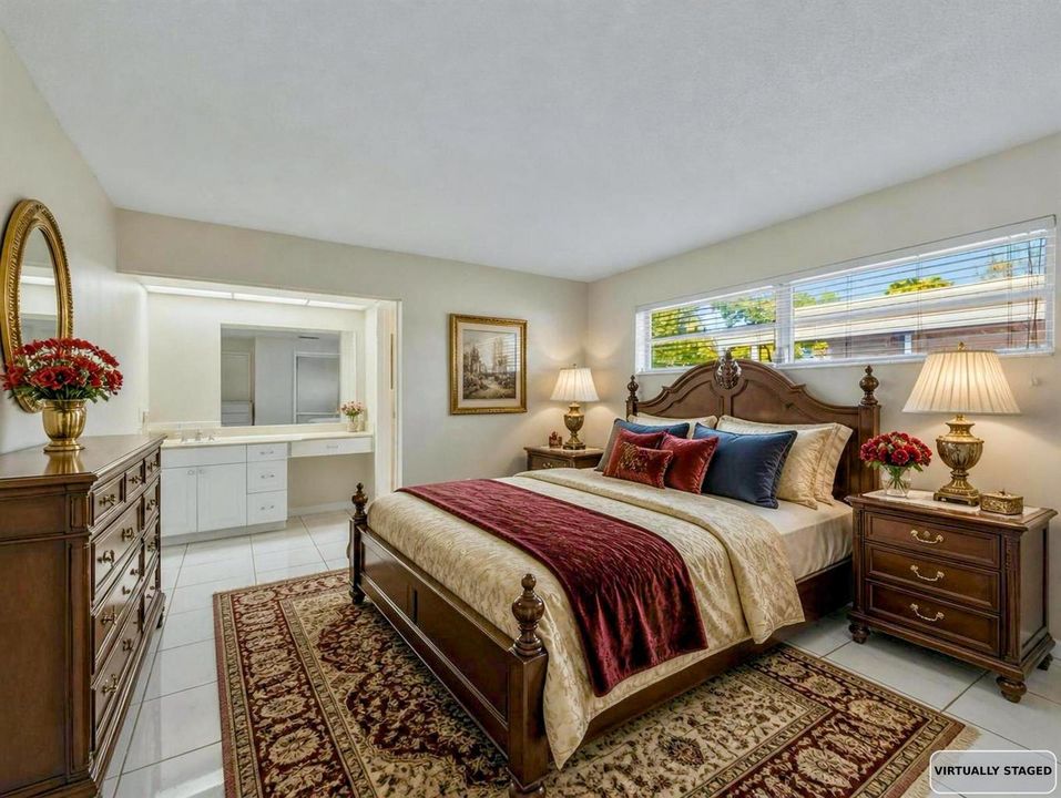 Primary Bedroom Staged