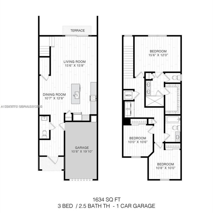 For Rent: $2,735 (3 beds, 2 baths, 1634 Square Feet)