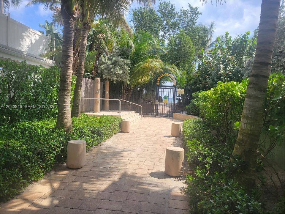 Private Beach Entry