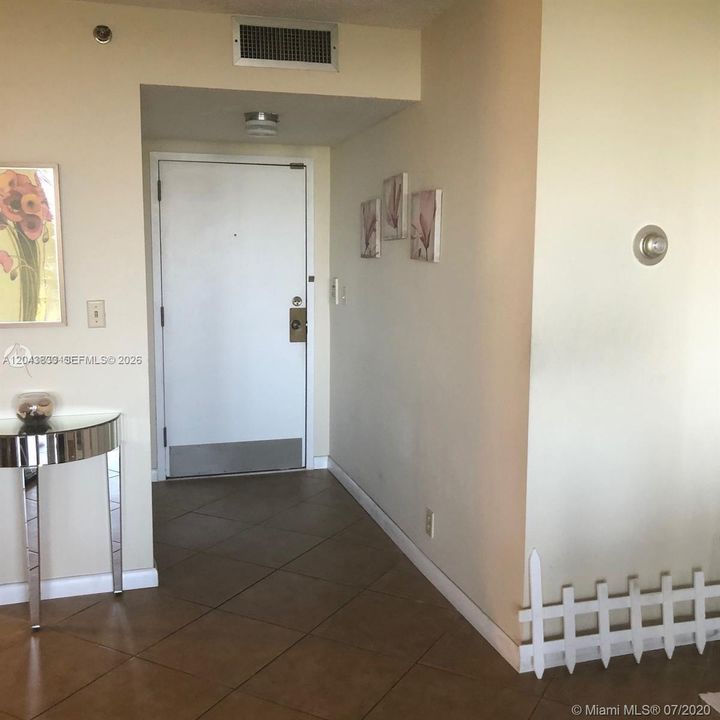 Entrance to unit