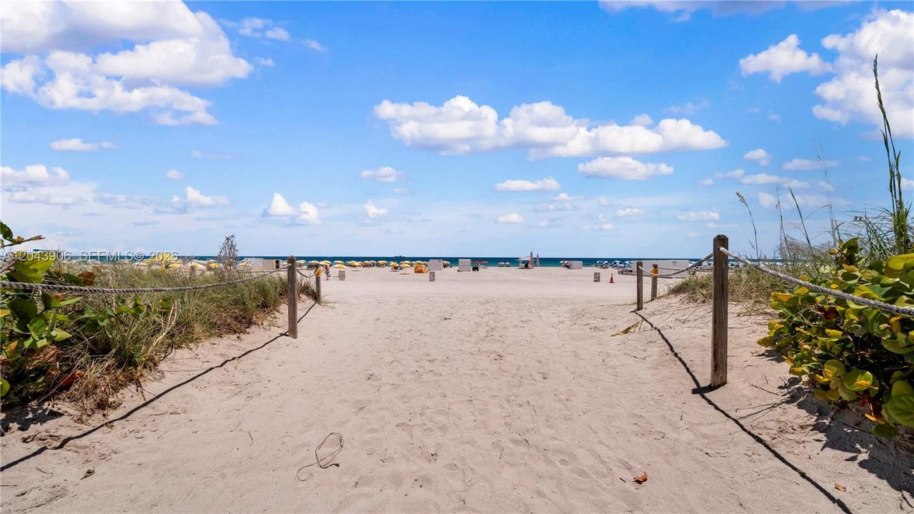 Pathway to beach