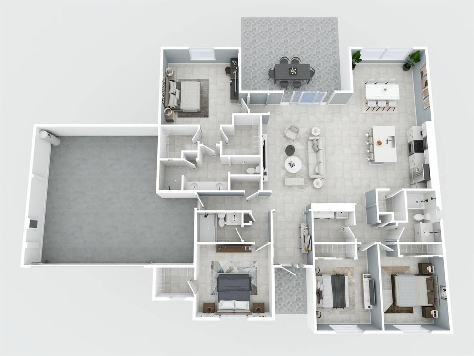 3D floor plan - Farmington