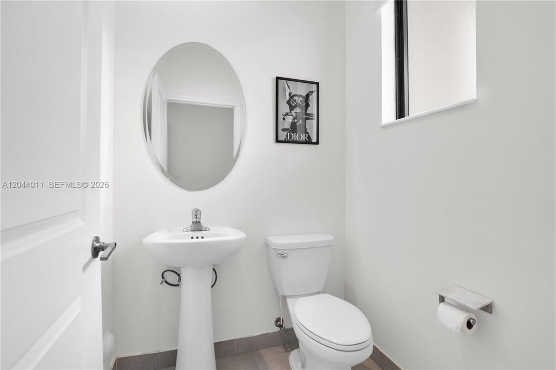 1/2 bath - 1st Floor