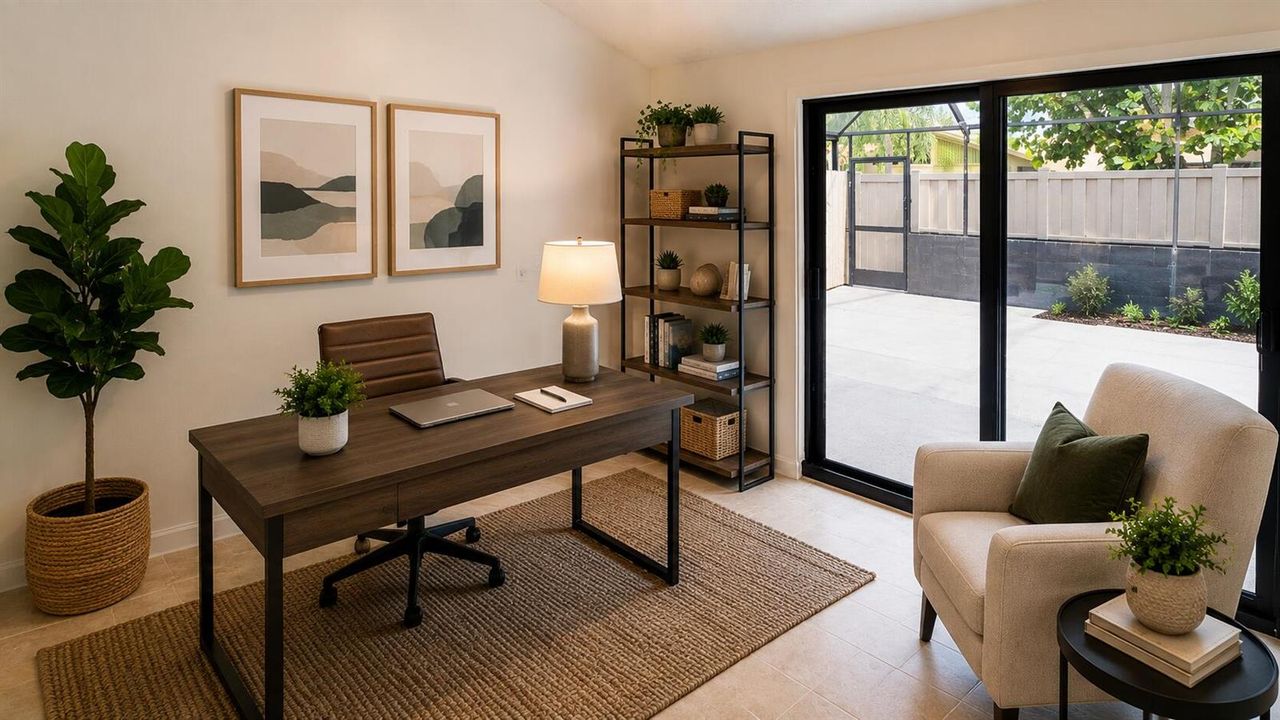Home Office Staged