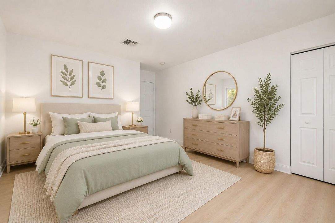 modern_bedroom_green_bedding
