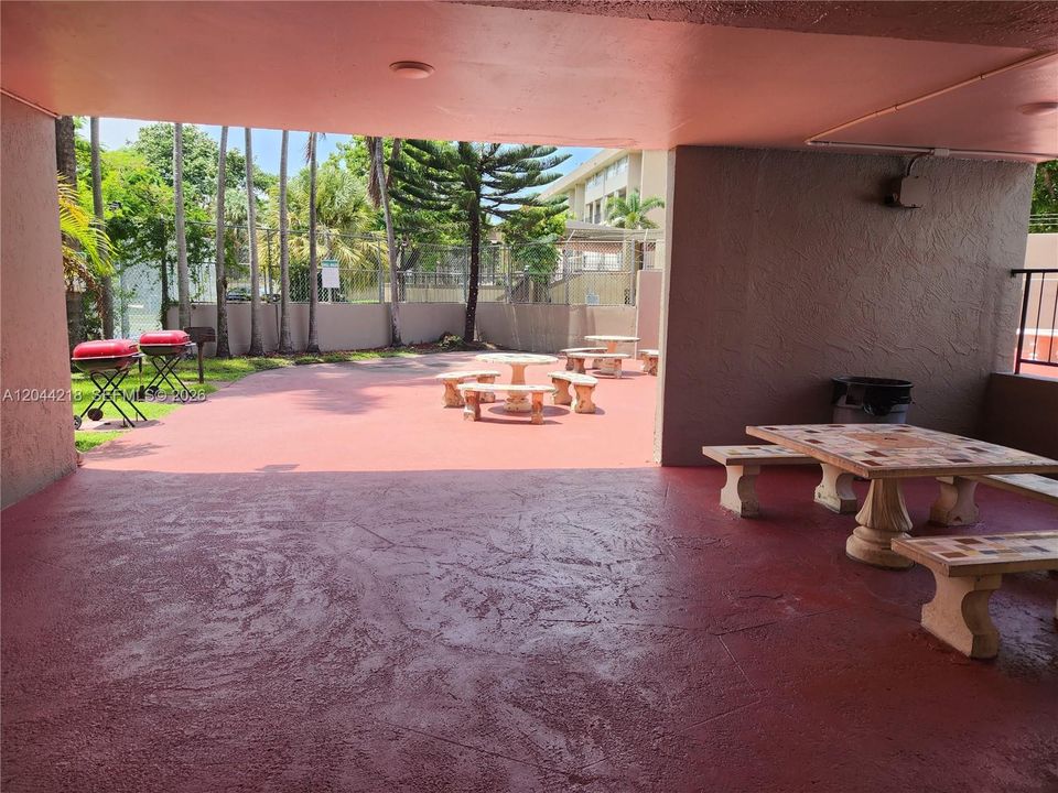 BBQ area and tables for your enjoyment!