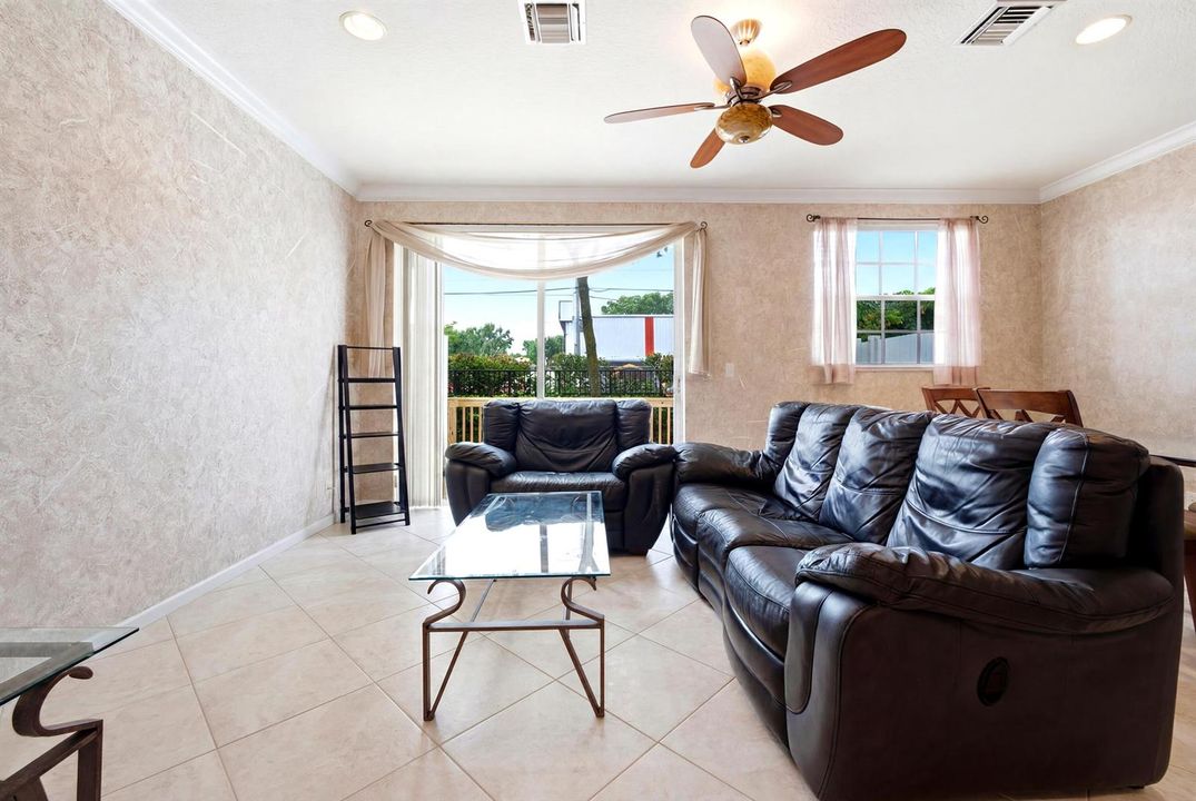 furnished living room