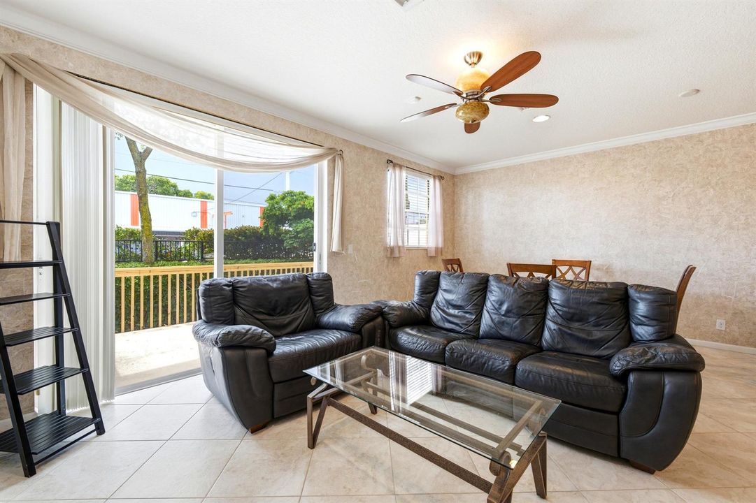 furnished living room