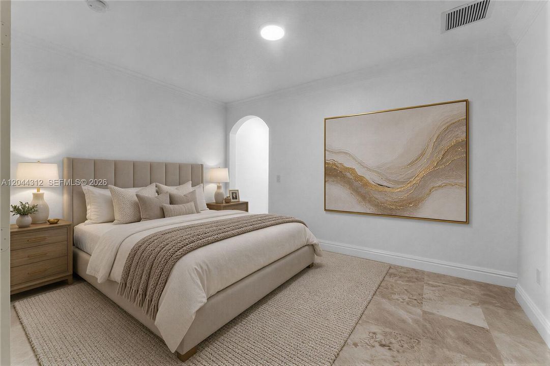 Bedroom Downstairs, Virtual staging