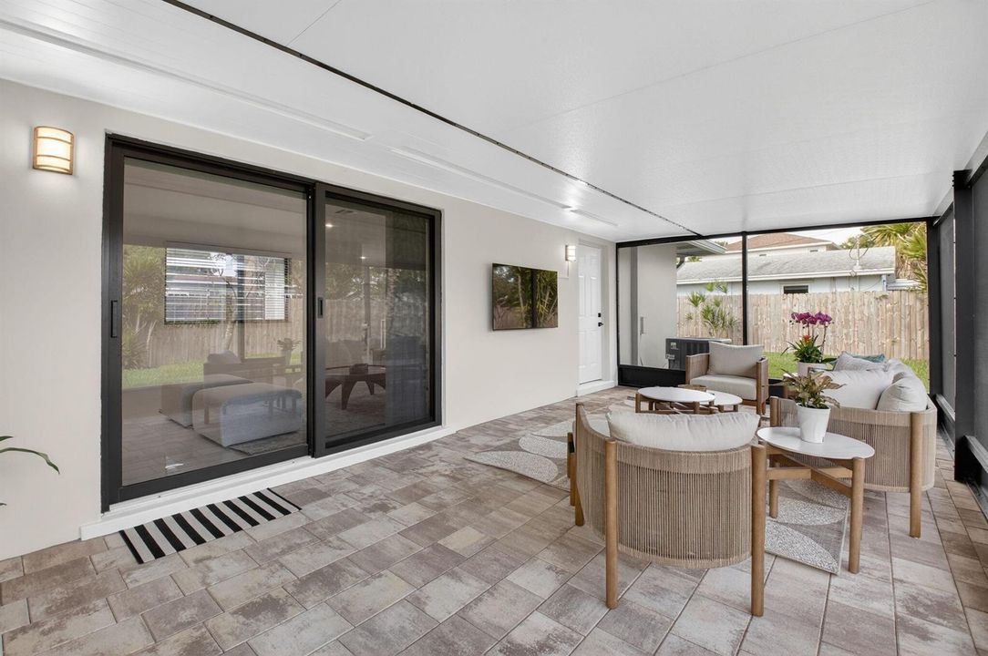 Screened patio