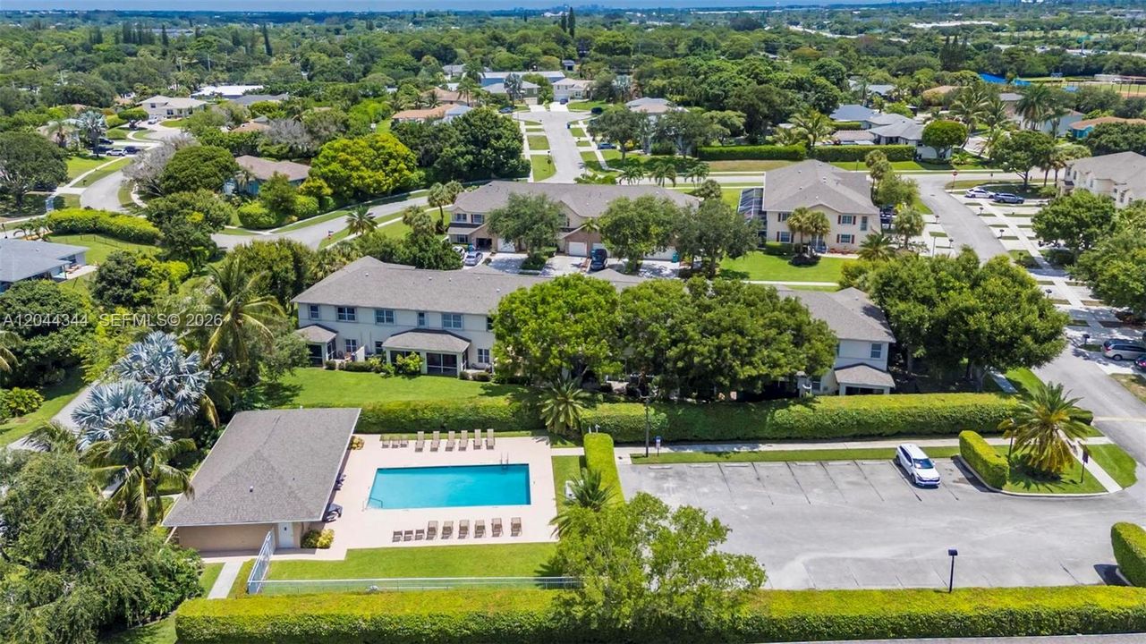 Aerial Pool View