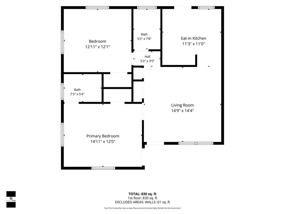 Unit 1 - 5830 Floor Plan