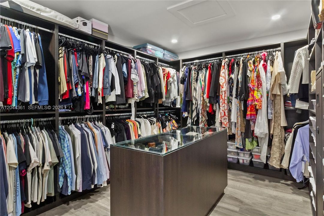 Primary closet