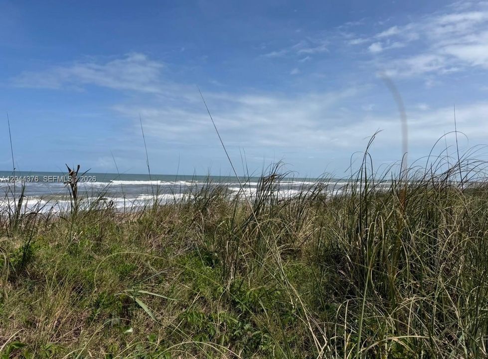 View at end of street by beach