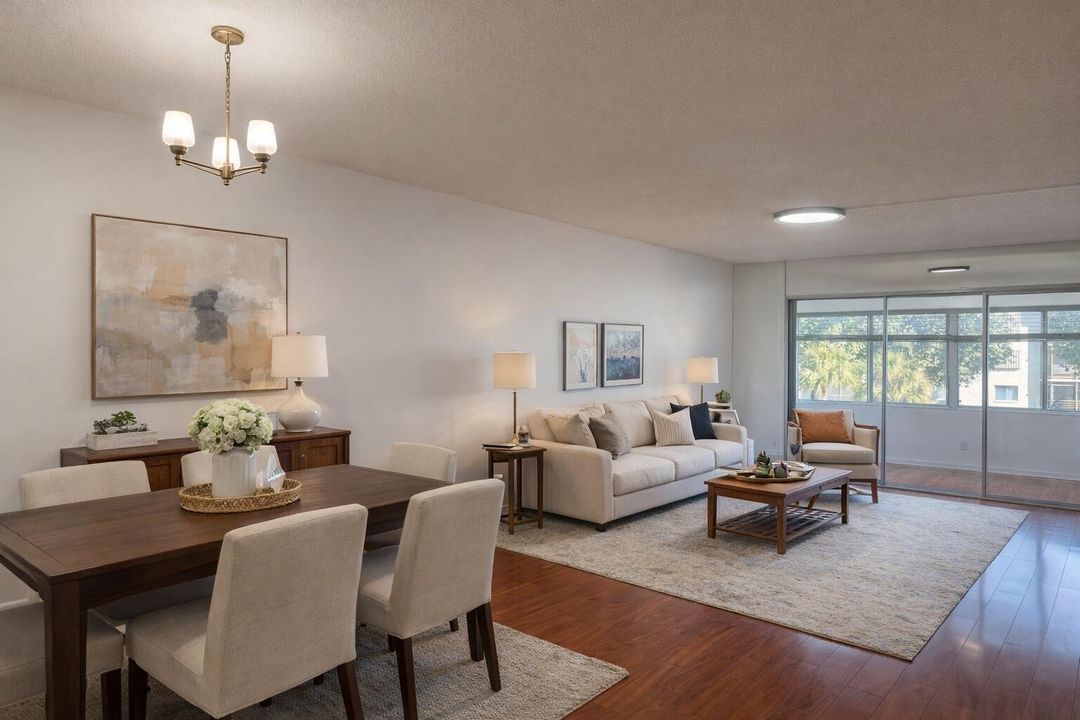 Staged Dining Living Area