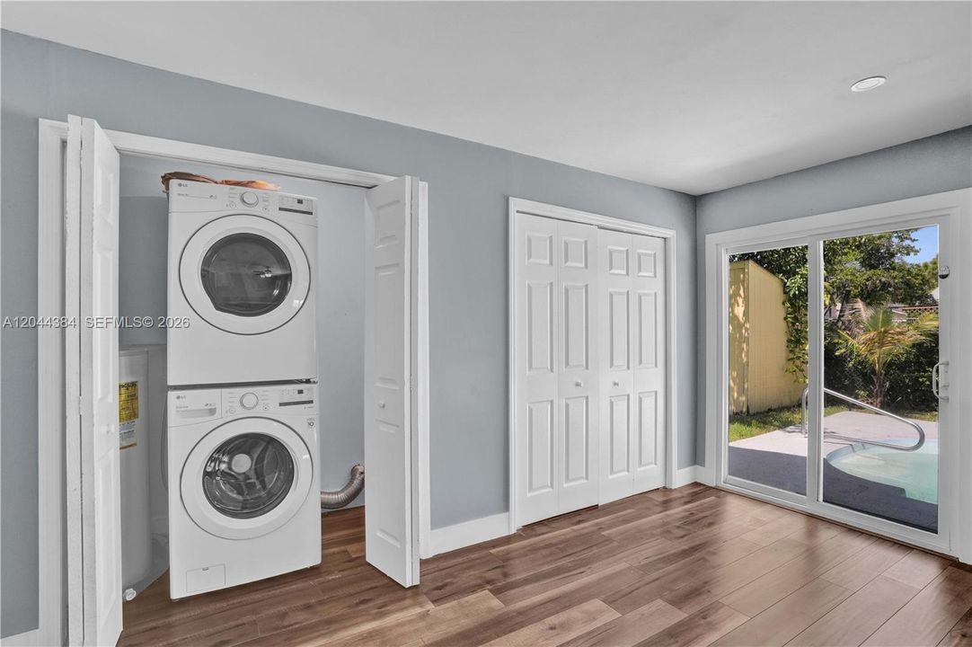 Laundry in Family Room