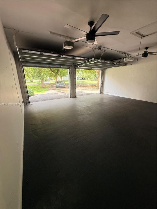 Two Car Garage with remote door opener