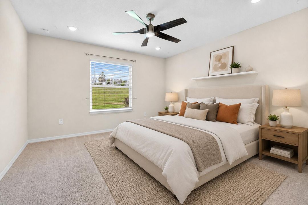 Primary bedroom Virtually Staged