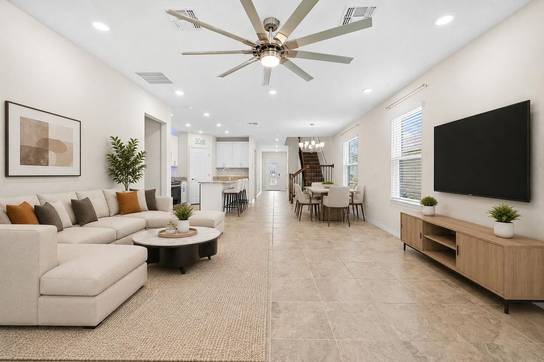 Living room Virtually staged