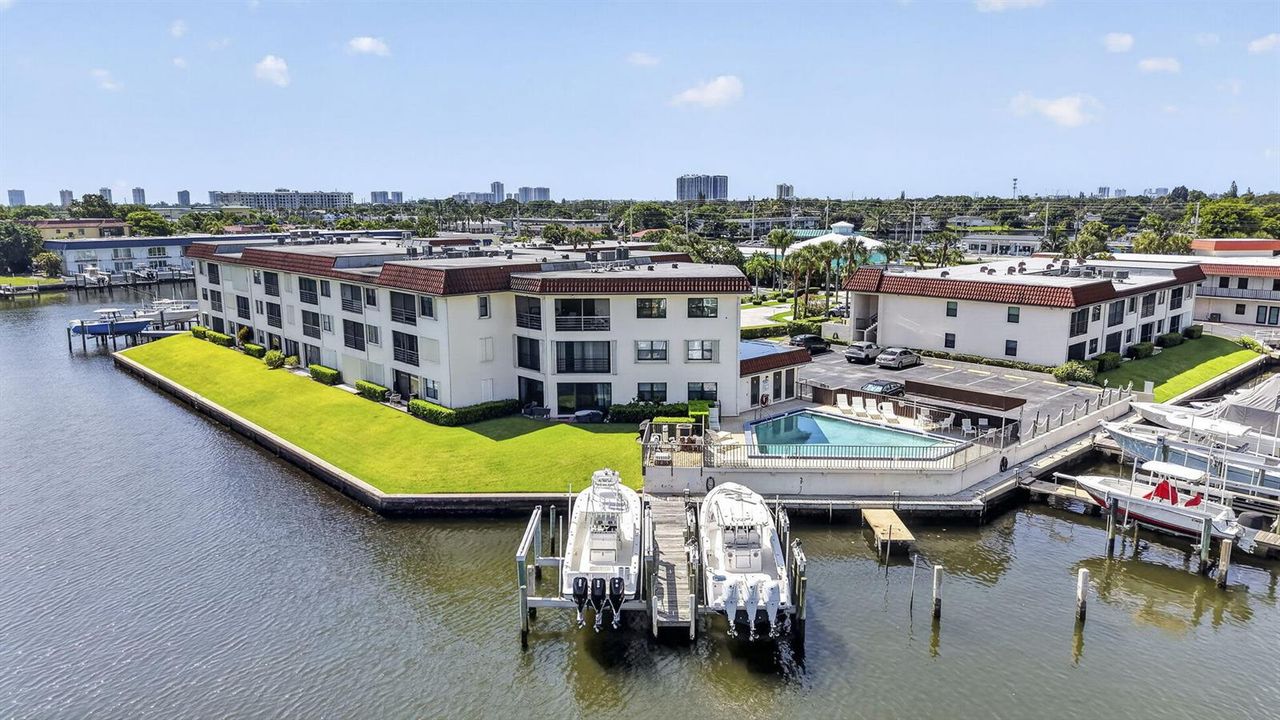 Community Pool & Boat Slips