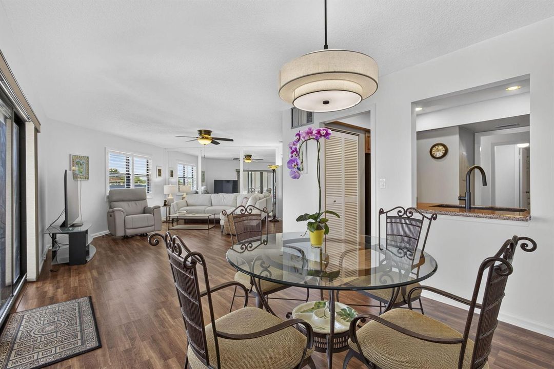 Dining Overlooking Living Room