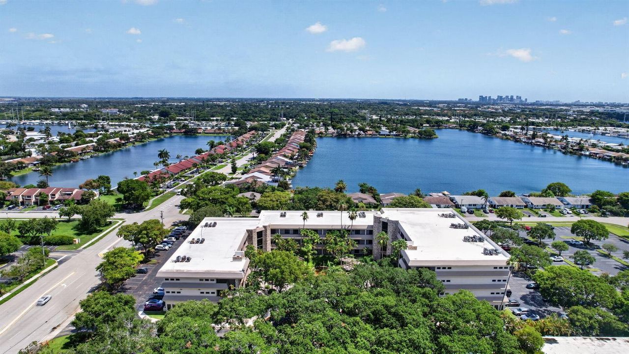 Aerial Front Building View