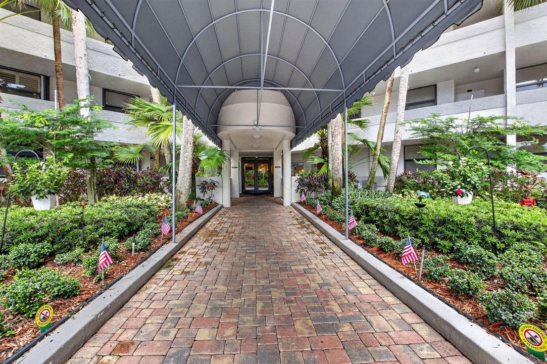 Pavered & Covered Entry