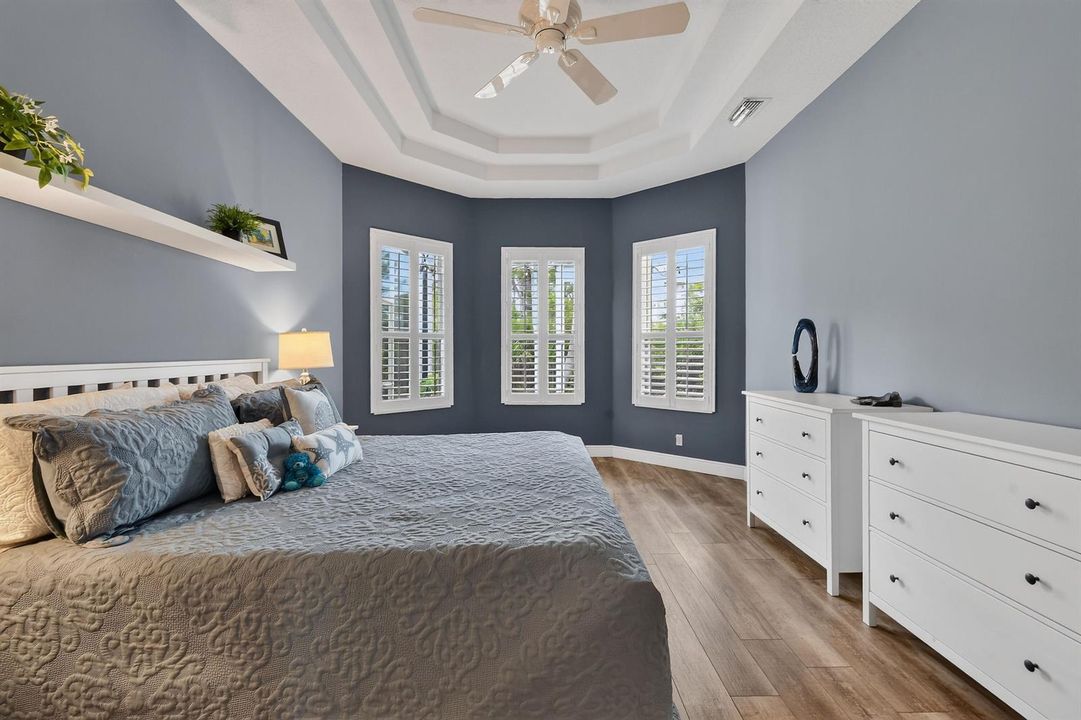 Tray Ceiling in Primary Bedroom